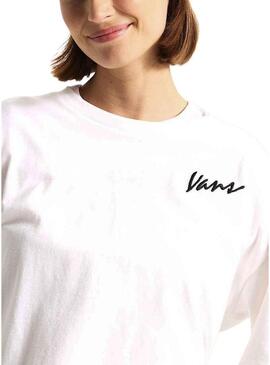 Maglietta Vans Script bianca per donna