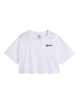 Maglietta Vans Script bianca per donna