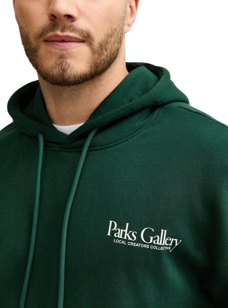 Felpa Only and Sons Park Gallery verde per uomo