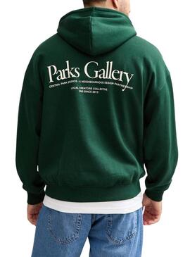 Felpa Only and Sons Park Gallery verde per uomo
