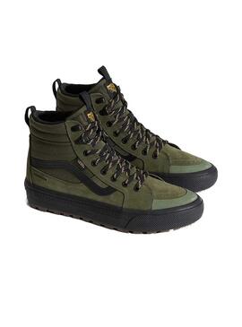 Scarpe Vans Sk8-Hi Waterproof verdi per uomo.