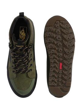 Scarpe Vans Sk8-Hi Waterproof verdi per uomo.