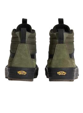 Scarpe Vans Sk8-Hi Waterproof verdi per uomo.