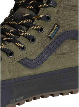 Scarpe Vans Sk8-Hi Waterproof verdi per uomo.