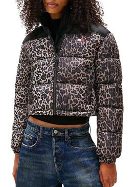 Giacca Tommy Jeans Leopard per donna
