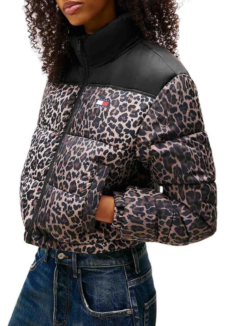 Giacca Tommy Jeans Leopard per donna