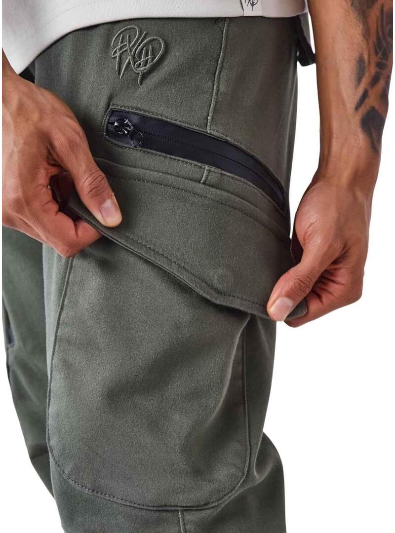 Pantaloni cargo Project x Paris verdi per uomo