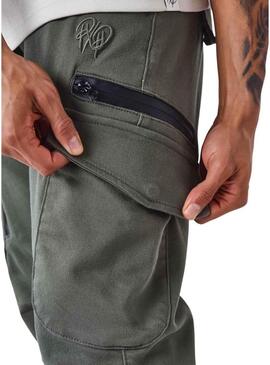 Pantaloni cargo Project x Paris verdi per uomo