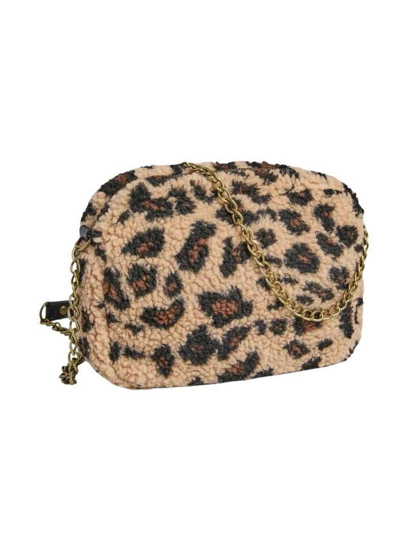 Borsa Pieces Aina leopardo per donna