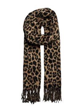 Sciarpa Pieces Jeo Leopardo per donna.