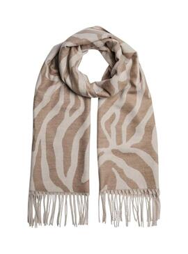 Sciarpa Pieces Celin beige per donna.