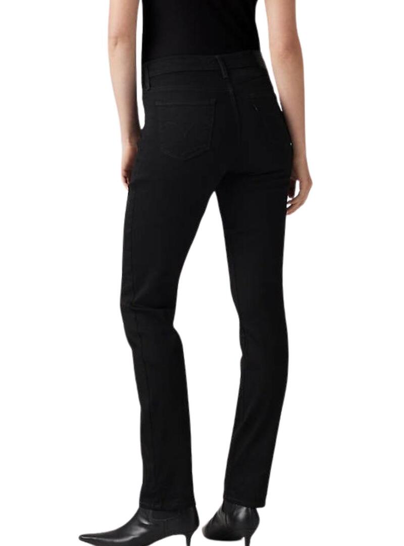 Pantaloni in denim Levis 312 neri da donna