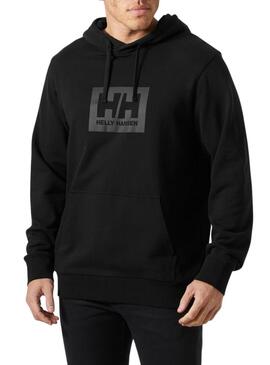 Felpa Helly Hansen HH Box nera per uomo.