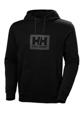 Felpa Helly Hansen HH Box nera per uomo.