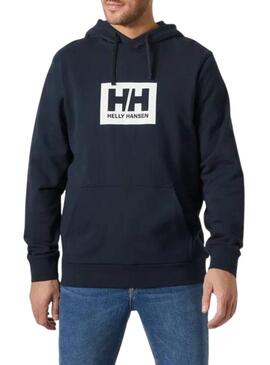 Felpa Helly Hansen HH Box blu scuro per uomo