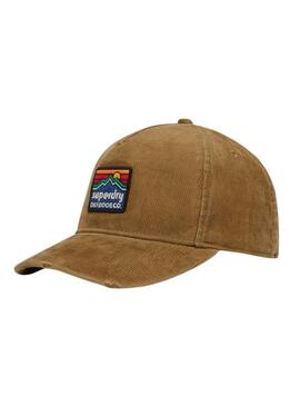 Cappellino Superdry Graphic Cord Trucker in velluto a coste cammello