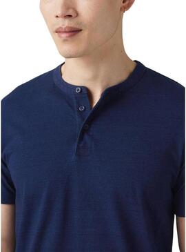 Maglietta Levis Henley blu per uomo