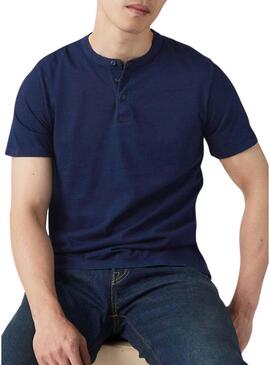 Maglietta Levis Henley blu per uomo