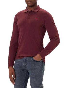 Polo Levis Housemark granata per uomo