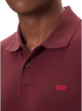 Polo Levis Housemark granata per uomo