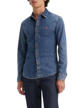 Camicia Levis Battery blu per uomo