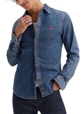Camicia Levis Battery blu per uomo