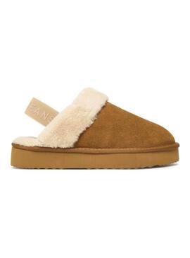 Zoccoli Pepe Jeans Dissy color cammello per donna