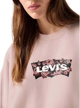 Felpa Levis Everyday rosa per donna