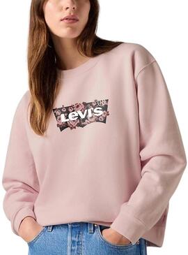 Felpa Levis Everyday rosa per donna