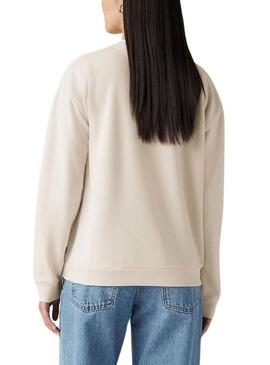 Felpa Levi's Everyday beige per donna
