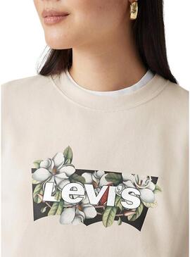 Felpa Levi's Everyday beige per donna