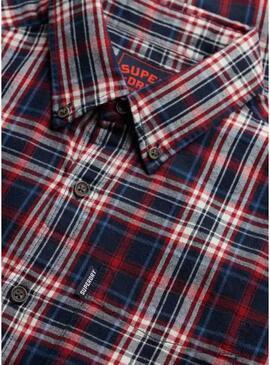 Camicia Superdry Vintage Check a quadretti blu navy per uomo