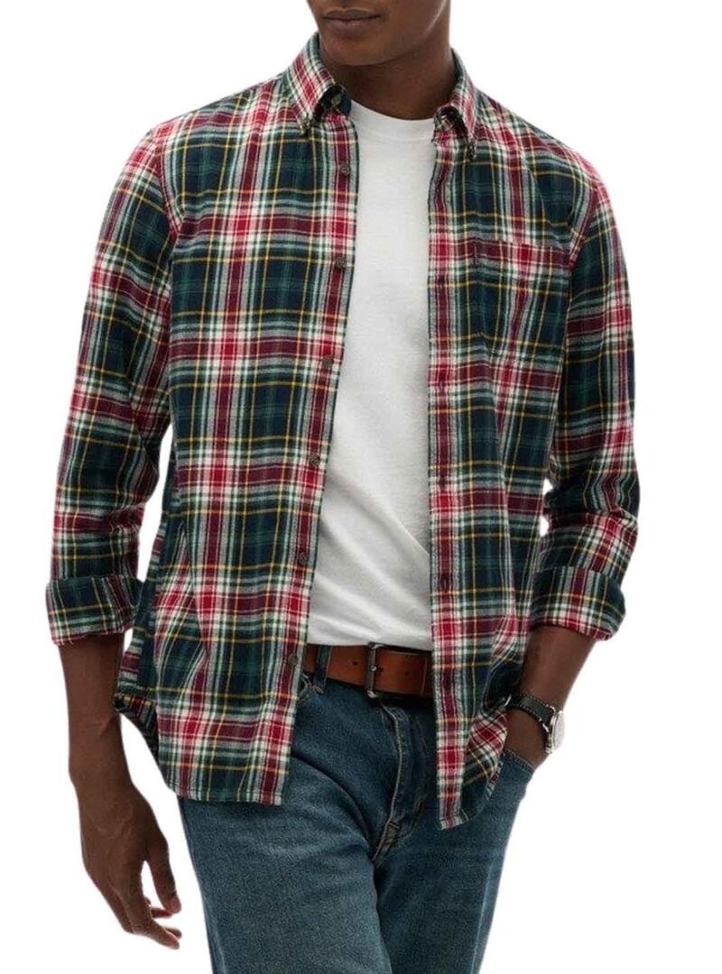 Camicia Superdry Vintage Check a quadretti verde per uomo