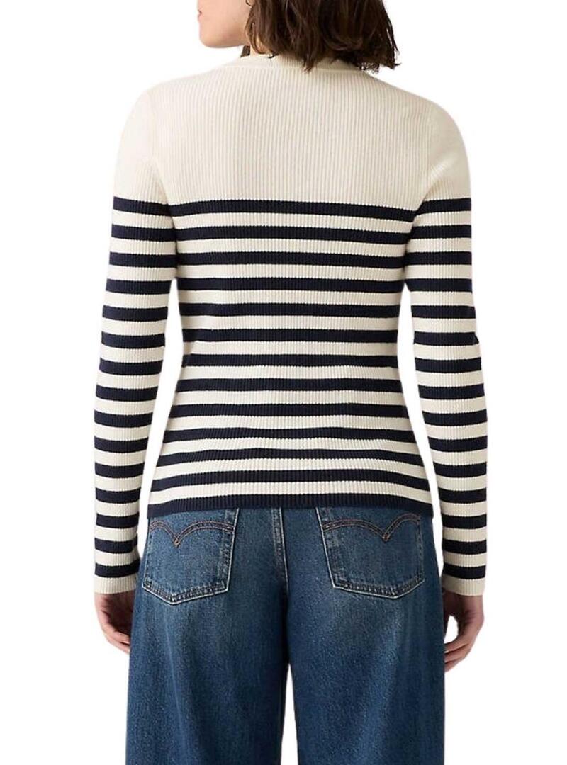 Maglia Levis Adrienne a righe bianco e blu per donna.