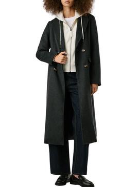 Cappotto Pepe Jeans Taylor grigio per donna