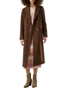 Giubbino Pepe Jeans Taylor marrone per donna