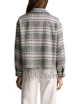 Giacca Pepe Jeans Talani grigia e rosa per donna