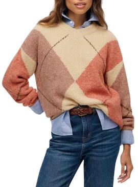 Maglia Superdry Argyle multicolore per donna