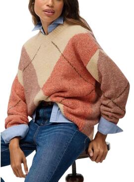 Maglia Superdry Argyle multicolore per donna