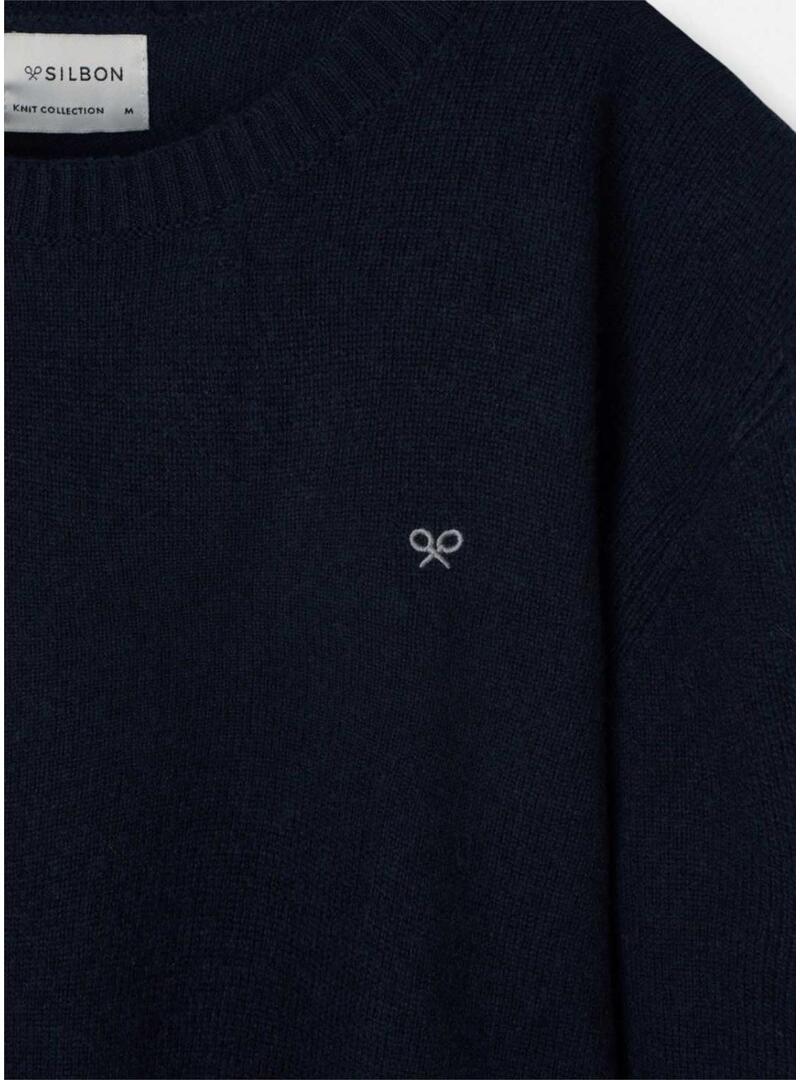 Maglia Silbon Warm blu scuro per uomo