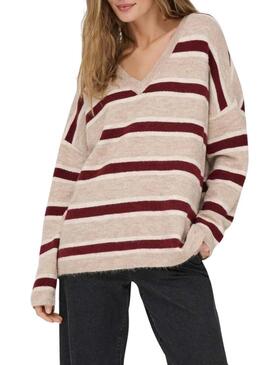 Maglia a righe a maglia Only Talio per donna