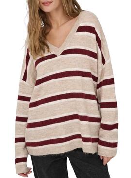 Maglia a righe a maglia Only Talio per donna