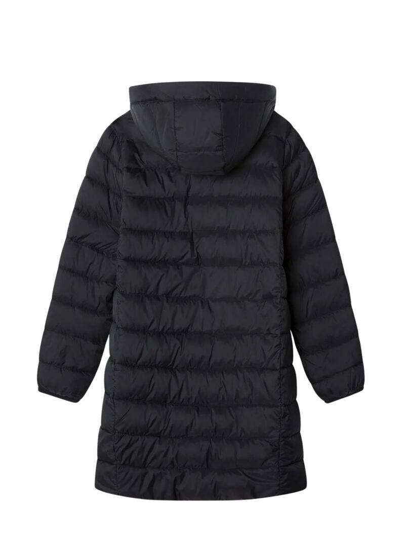 Giacca Pepe Jeans imbottita Dahlia nera per bambina