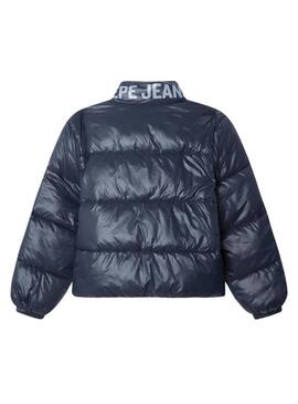 Giacca trapuntata Pepe Jeans Essie blu per ragazza