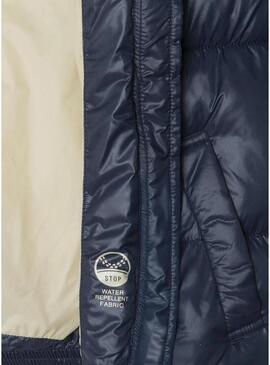 Giacca trapuntata Pepe Jeans Essie blu per ragazza