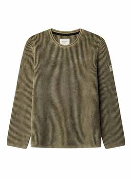 Maglia Pepe Jeans Talton verde per bambino