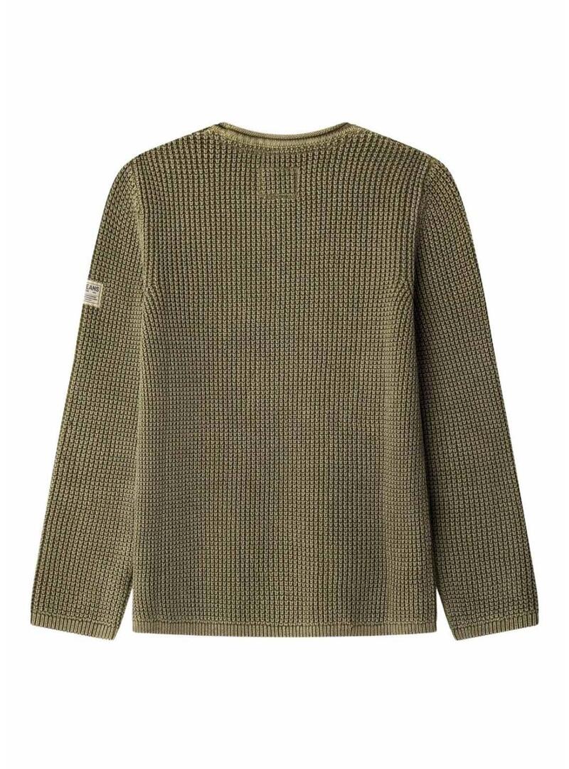Maglia Pepe Jeans Talton verde per bambino
