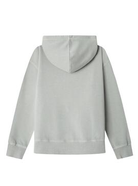 Felpa Pepe Jeans Felder grigia per bambino