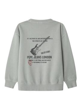 Felpa Pepe Jeans Gyo grigia per bambino