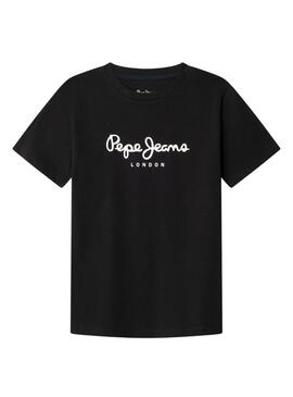 Maglietta Pepe Jeans New Art nera per bambino